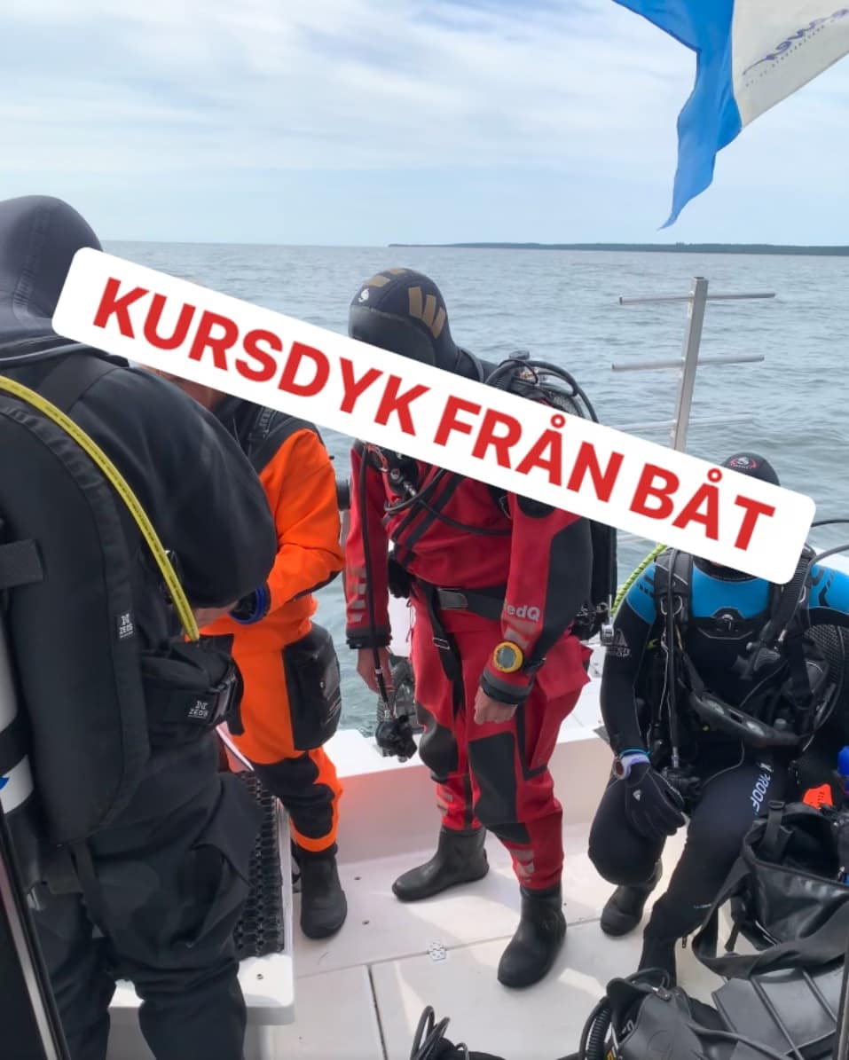 Kursdyk från Båt